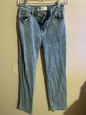 hollister high rise straight jeans